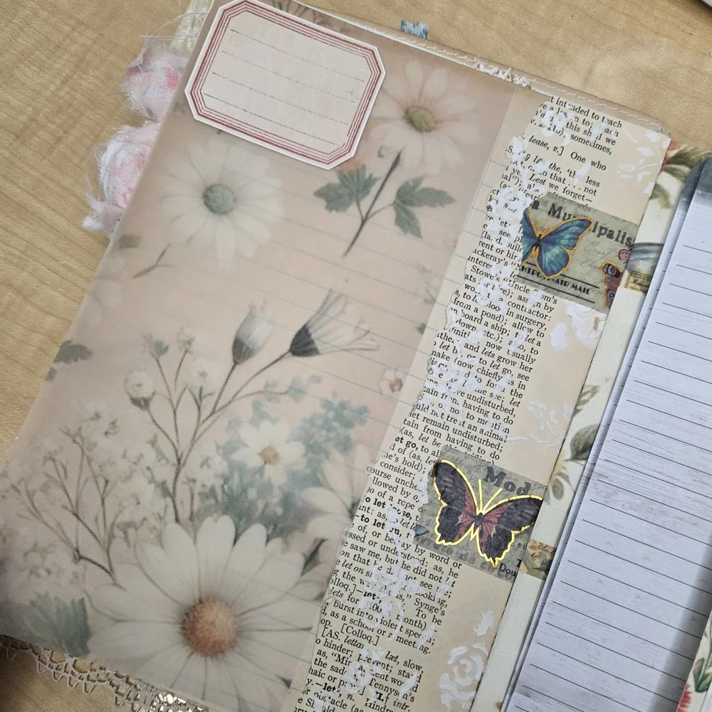 Handmade Wallpaper Print Inspired Digitals | TAB Binded JUNK JOURNAL - Picture 12 of 16